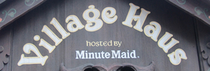 Sign to Village Haus Restaurant – Fantasyland