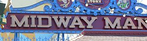 Sign on Toy Story Midway Mania - Paradise Pier