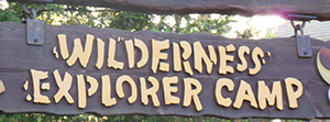 Sign to Wilderness Explorer Camp - Grizzly Peak