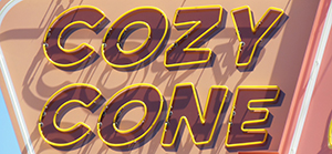 Sign in front of Cozy Cone Motel - Cars Land