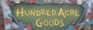 Sign to Hundred Acre Goods store - Fantasyland