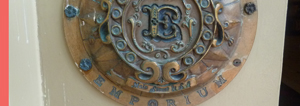 plaque at the Magic Kingdom Emporium - Main Street USA