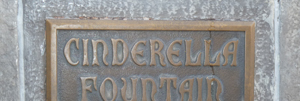 Cinderella Fountain plaque - Fantasyland