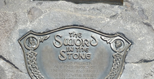 plaque to Sword in the Stone - Fantasyland