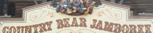 Country Bear Jamboree Attraction sign - Frontierland